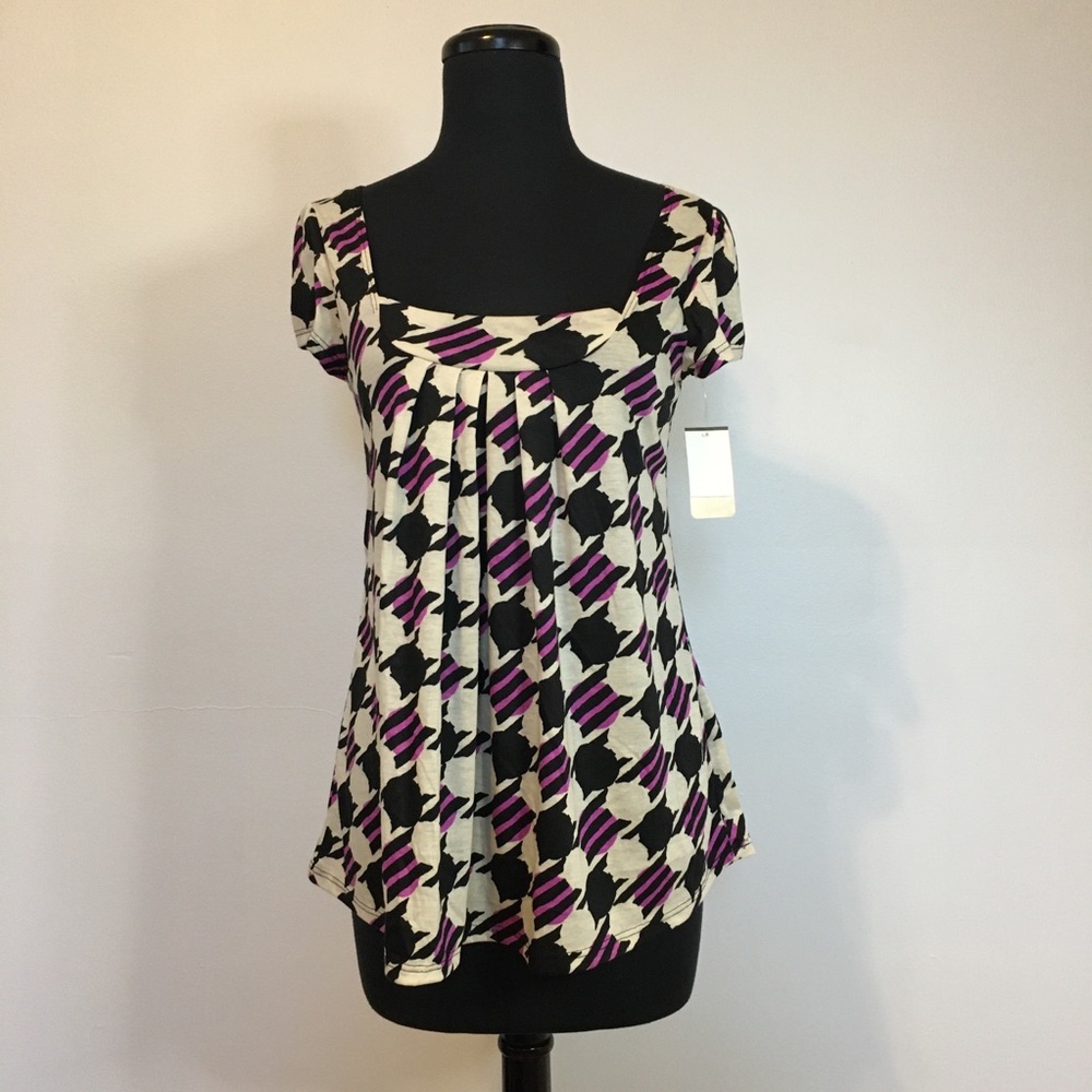 VTG NWT One Clothing Cap Sleeve Tee, M